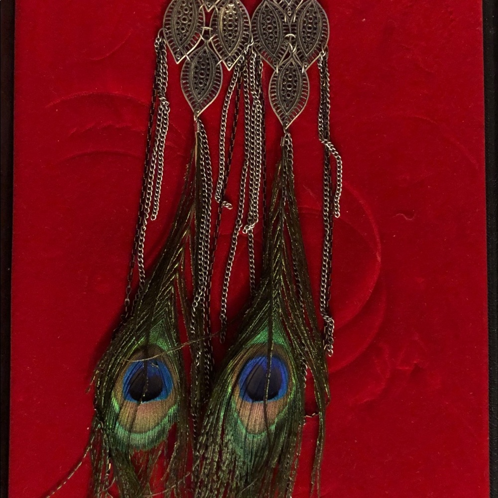 Costume Peacock Earrings